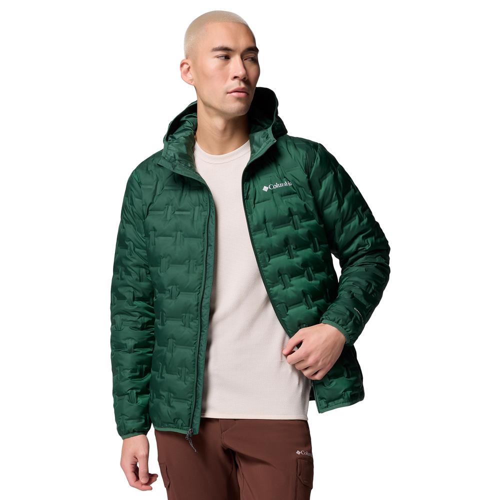 Kurtka męska Columbia Delta Ridge II Down Hooded 2086222375 - zielona