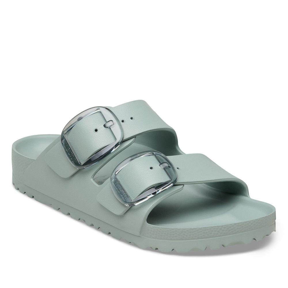 Klapki damskie Birkenstock Arizona Big Buckle 1031301 - zielone