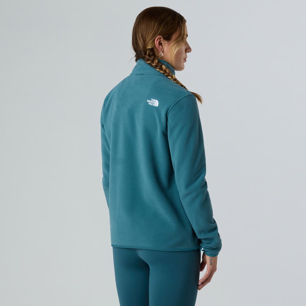 Bluza damska The North Face 100 Glacier Full-Zip Fleece 0A8D2FBQ51 - niebieska