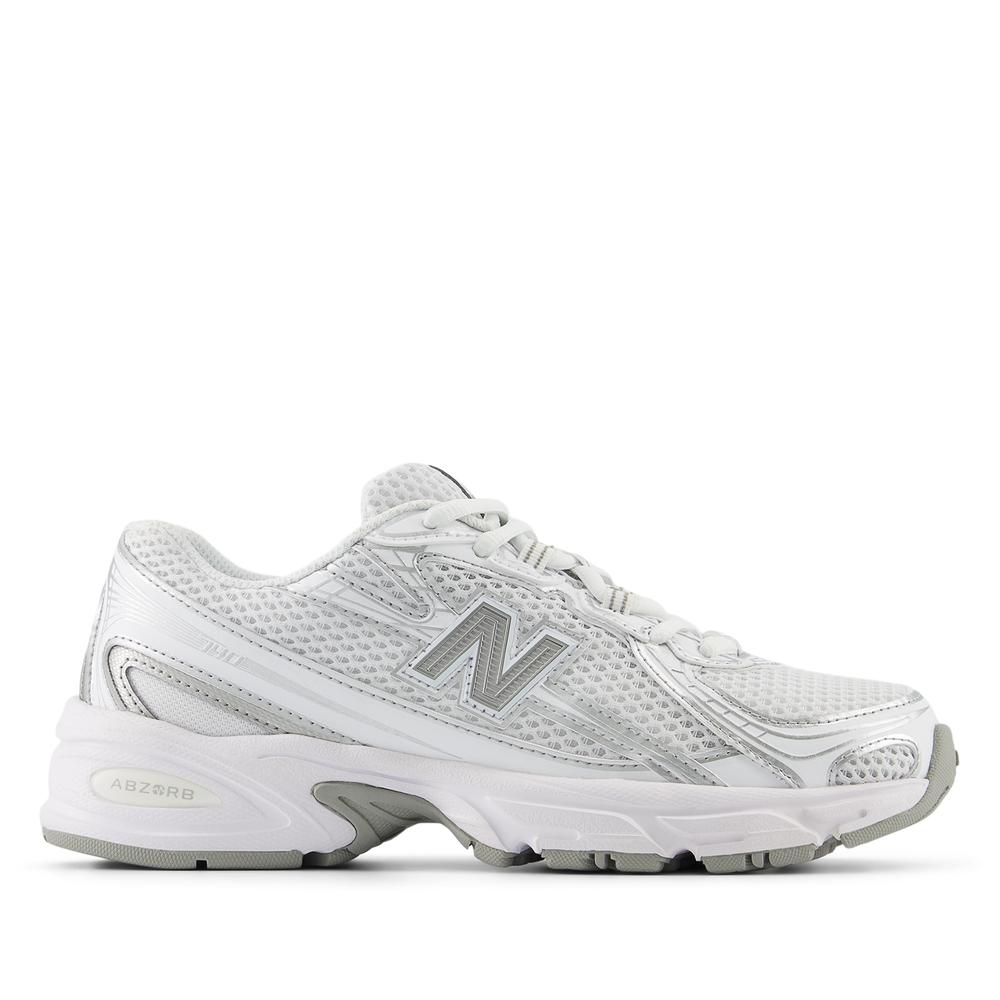 Buty młodzieżowe New Balance GR740WM - białe