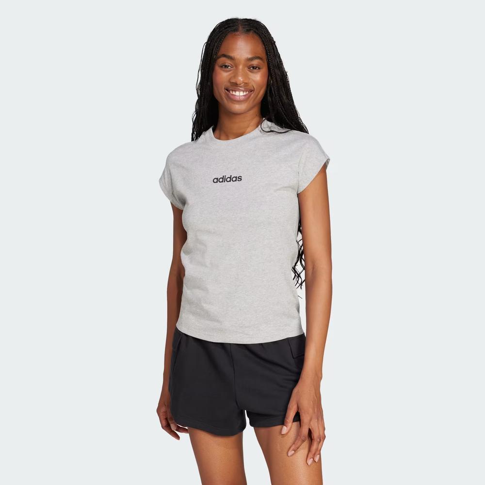 Koszulka damska adidas Sportswear Linear JC8241 - szara