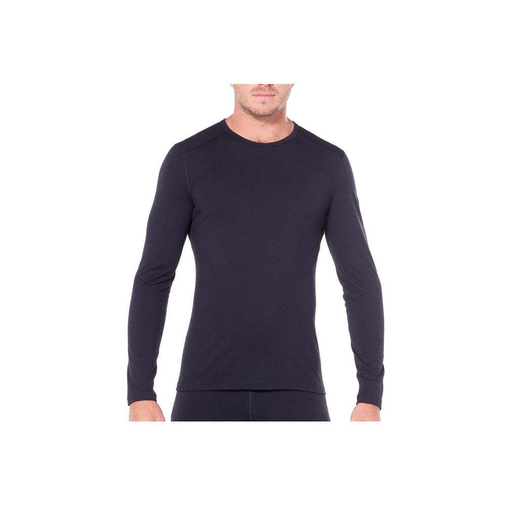 Koszulka Icebreaker Merino 200 Oasis Long Sleeve Crewe 104365001BLK - czarna