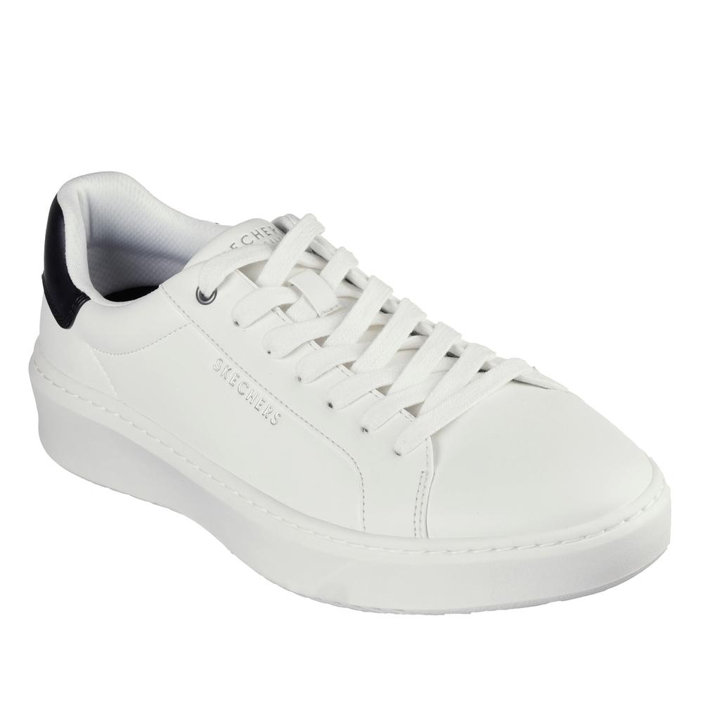 Buty męskie Skechers Court Break - Suit Sneaker 183175WHT - białe