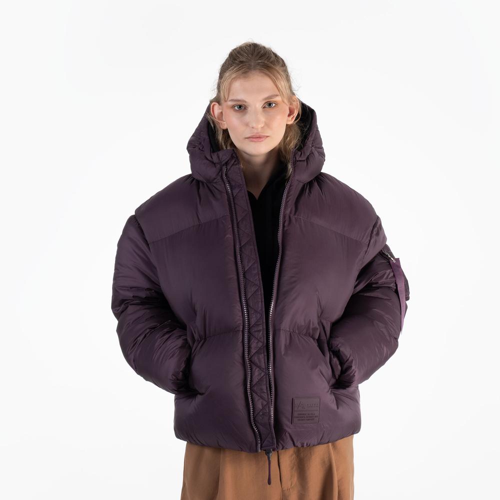 Kurtka Alpha Industries Cloud Puffer Bomber 148006719 - fioletowa