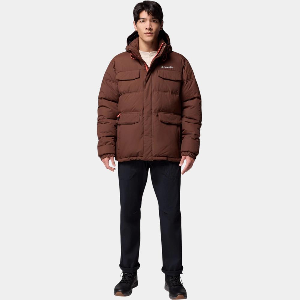 Kurtka męska Columbia Landroamer Hooded Puffer 2088081256 - brązowa