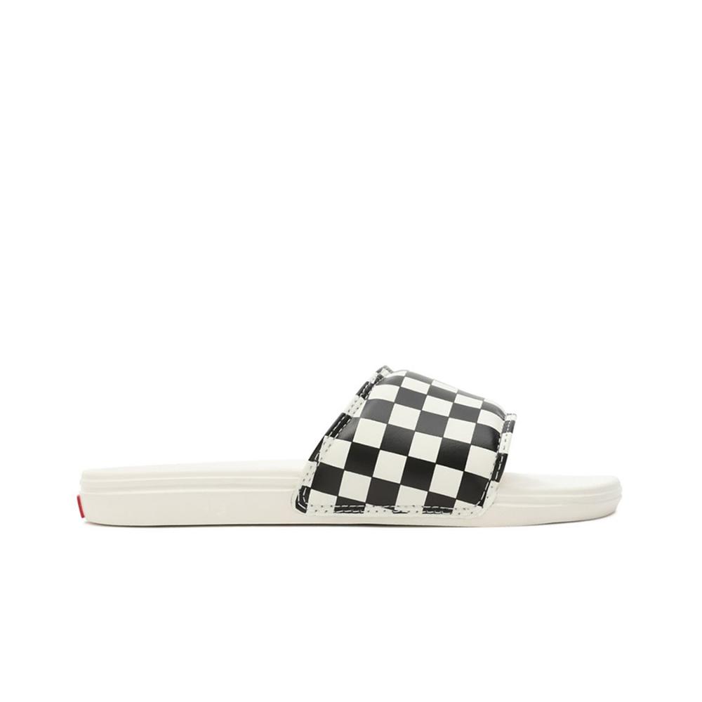 Klapki Vans Checkerboard La Costa Slide-On VN0A5HFER6R1 - biało-czarne