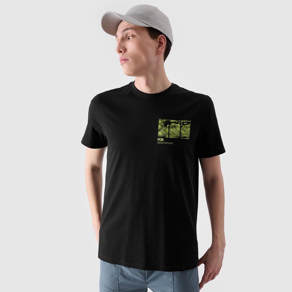 Koszulka męska 4F RSS24TTSHM210620S - czarna