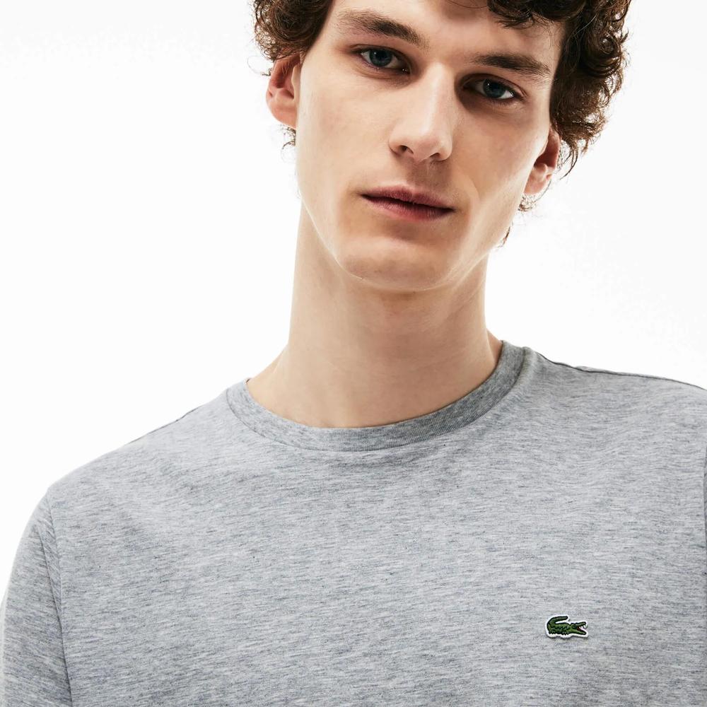 Koszulka męska Lacoste Crew Neck Pima Cotton Jersey TH6709-CCA - szara