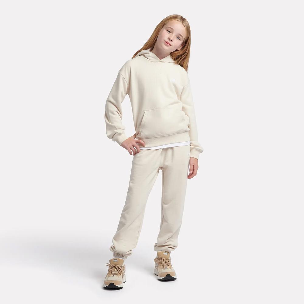 Bluza dziecięca New Balance LAKG0056LIN - beżowa
