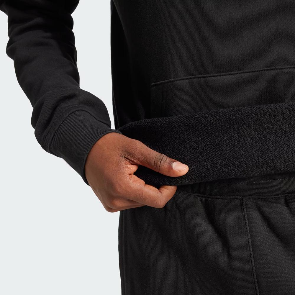 Bluza męska adidas Originals Trefoil Essentials Hoodie French Terry JD2404 - czarna