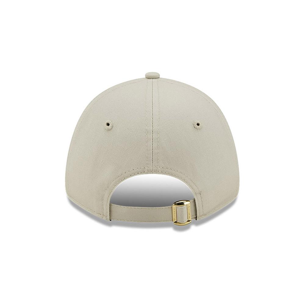 Czapka z daszkiem New Era New York Yankees Metallic Logo 9FORTY 60222491 - kremowa
