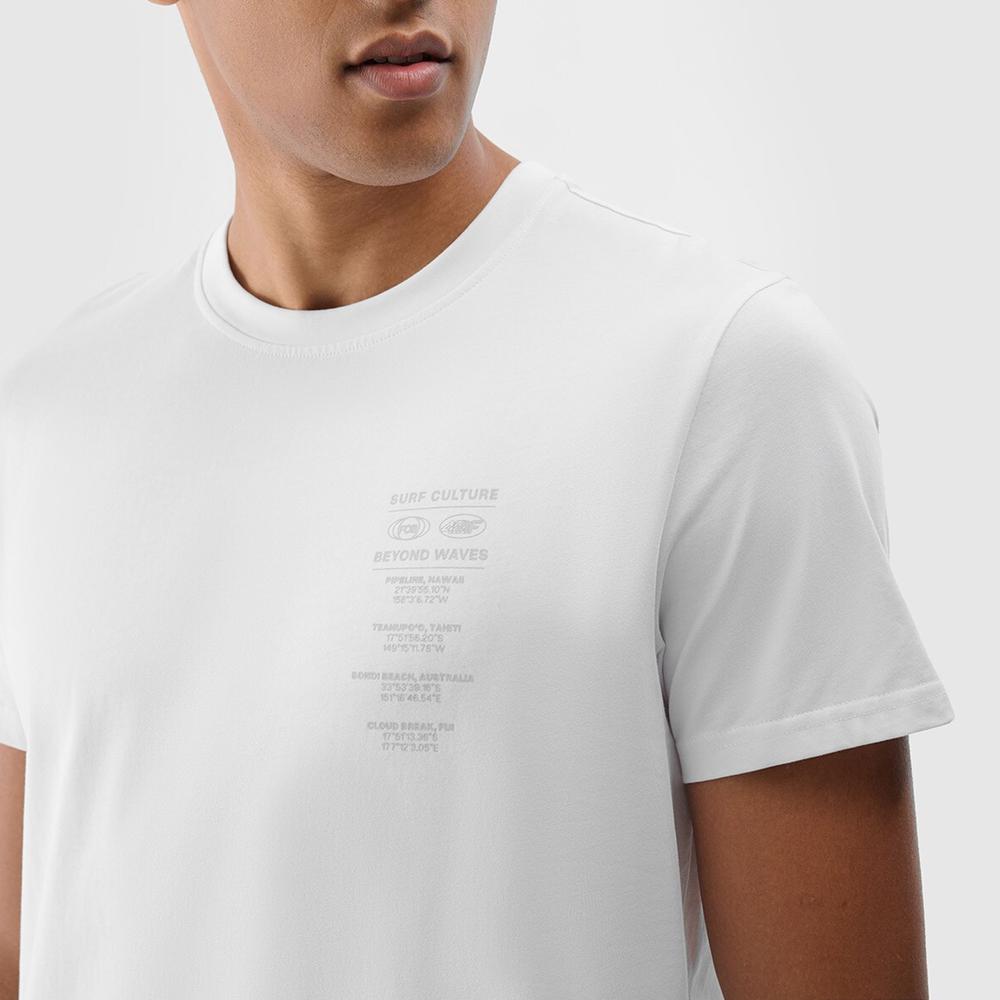 Koszulka męska 4F RSS24TTSHM253610S - biała