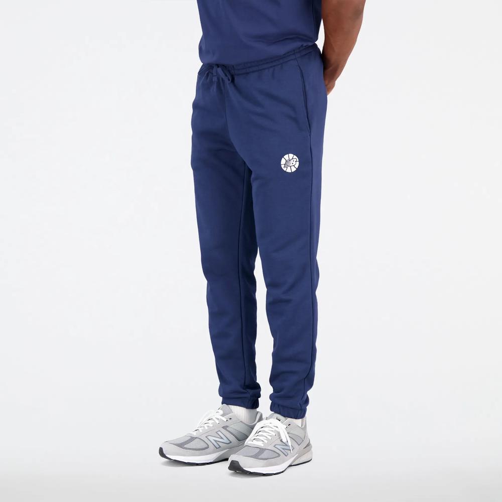 Spodnie New Balance MP23580NNY - granatowe