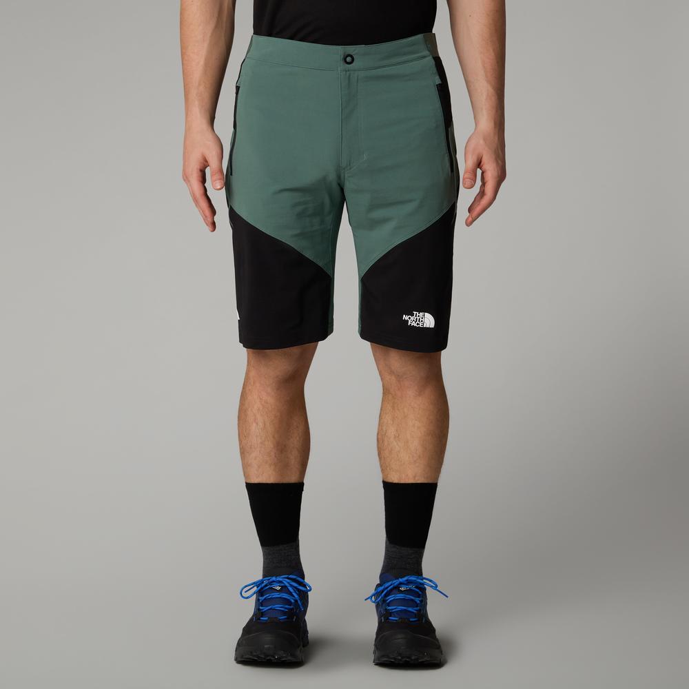 Spodenki męskie The North Face Felik 0A825XLFW1 - zielono-czarne