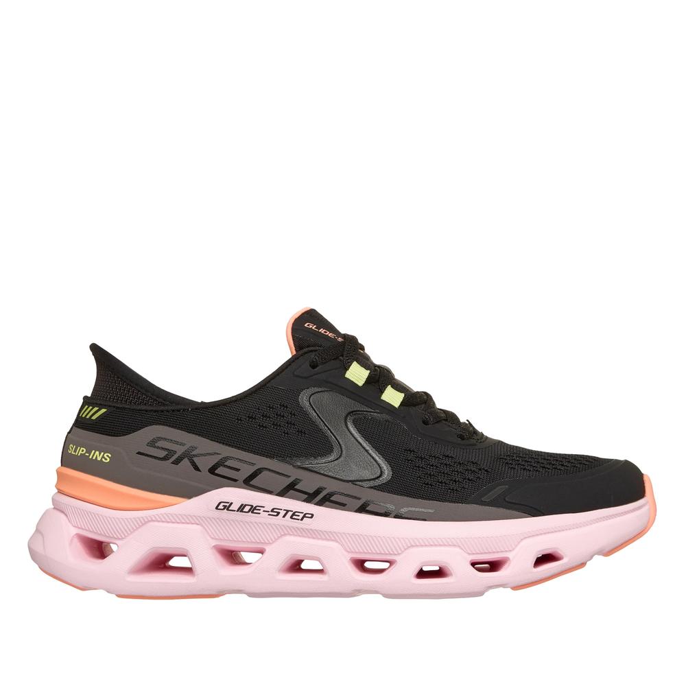 Buty damskie Skechers Slip-ins: Glide-Step Altus 150510BKMT - czarne