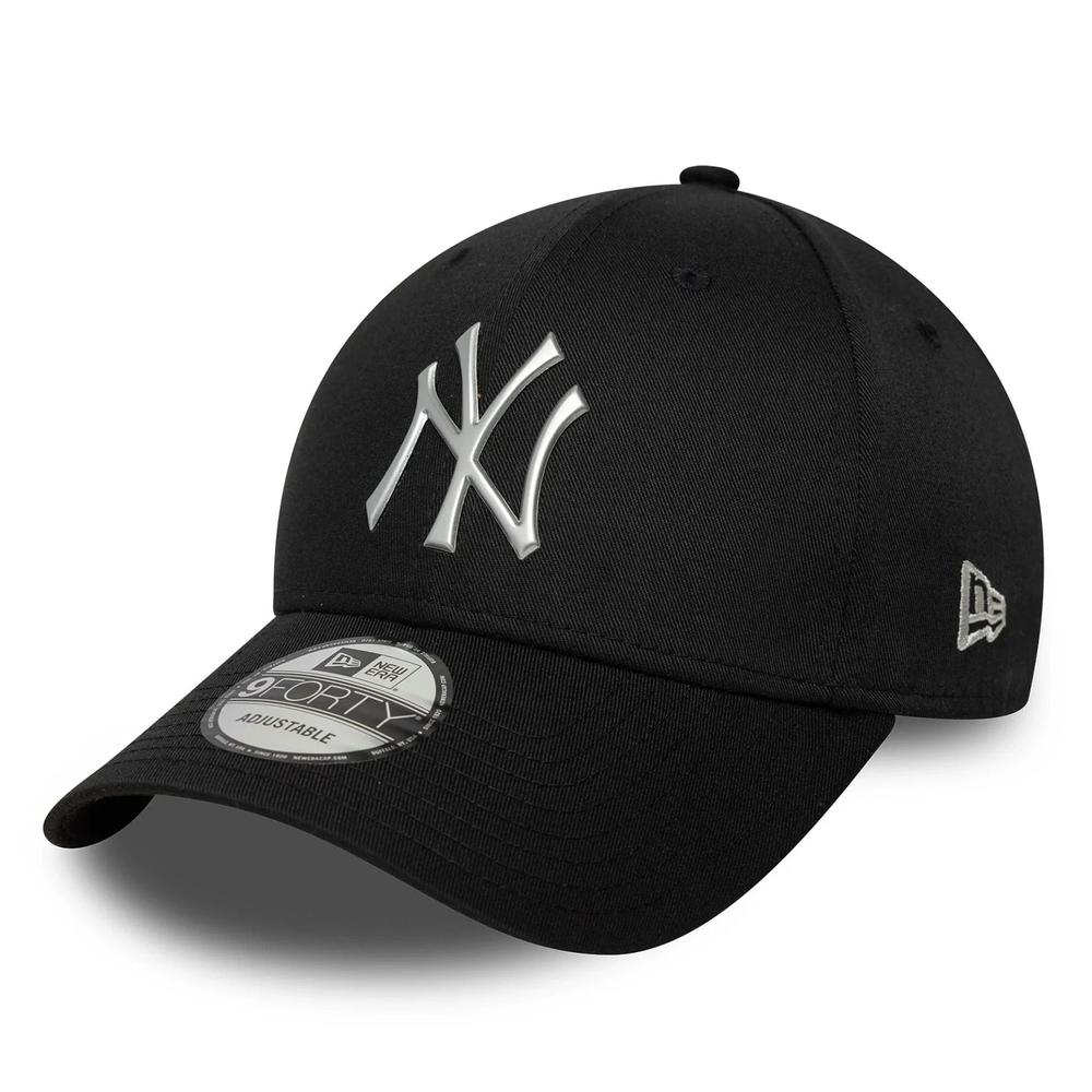 Czapka unisex New Era New York Yankees MLB Metallic 9FORTY 60771846 - czarna