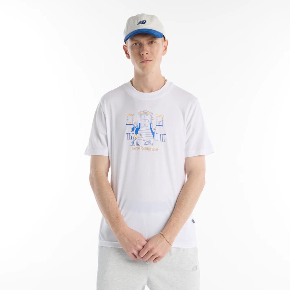 Koszulka męska New Balance MT61Y0XJWT - biała