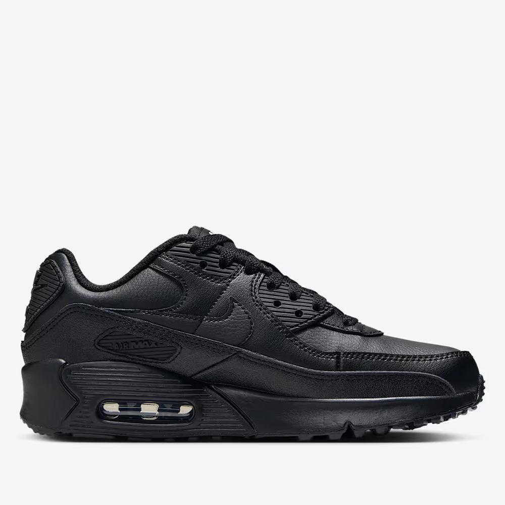 Buty młodzieżowe Nike Air Max 90 Leather CD6864-028 - czarne