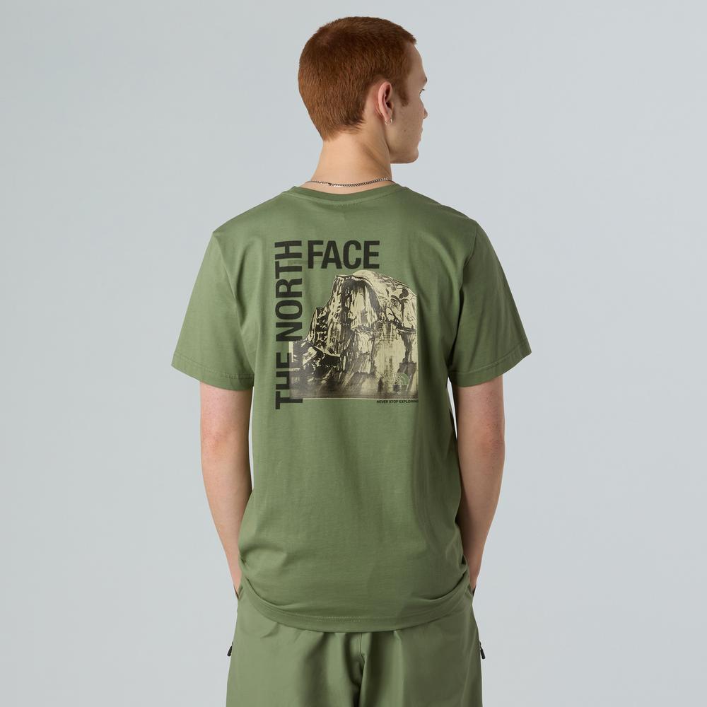 Koszulka męska The North Face Half Dome Photo 0A8EE9BO91 - zielona