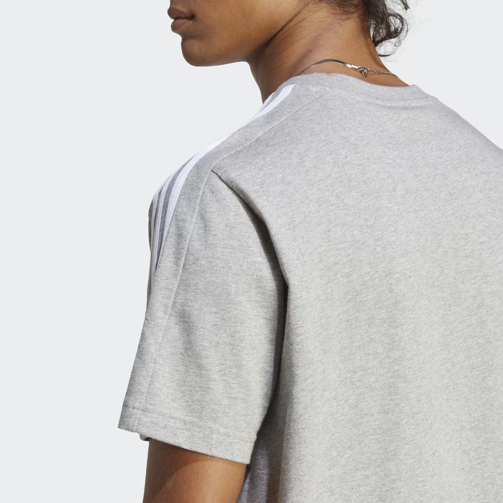 Koszulka adidas Essentials Single Jersey 3-Stripes IC9337 - szara
