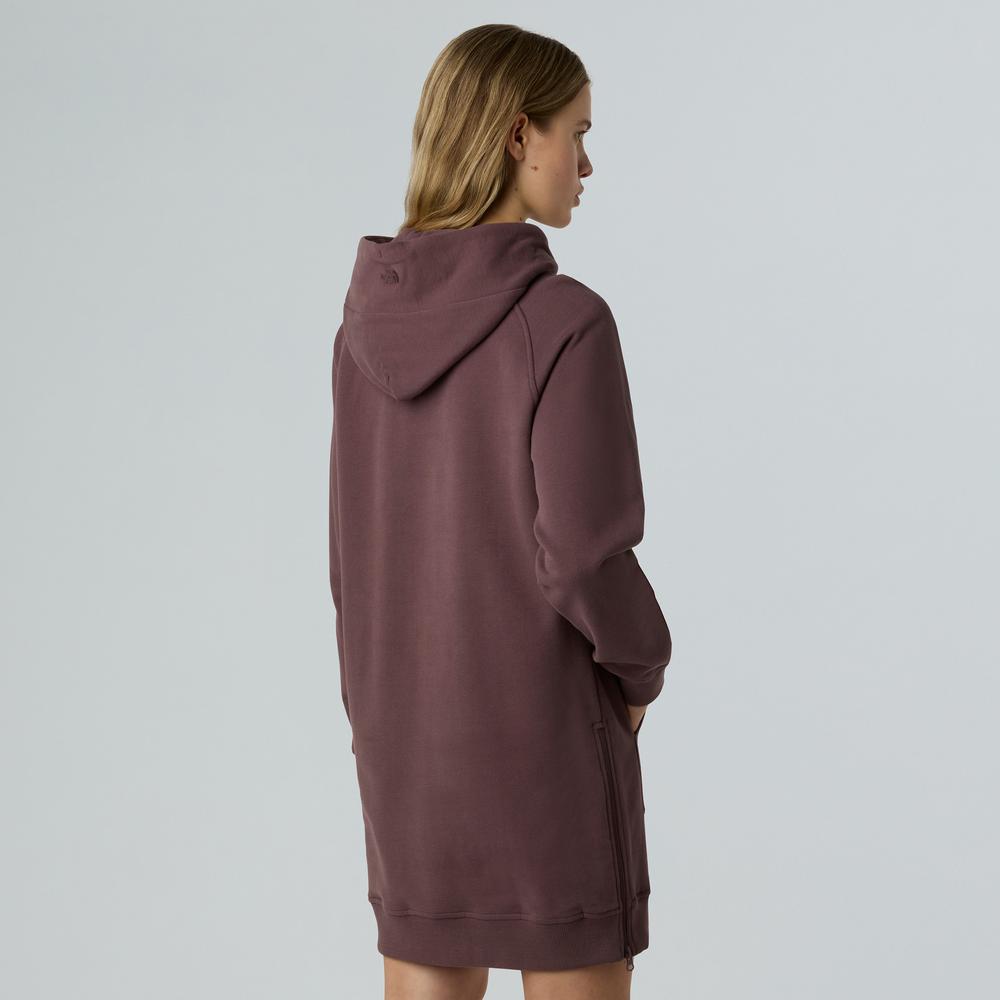 Sukienka damska The North Face Relaxed Hooded 0A8E48BQ71 - brązowa