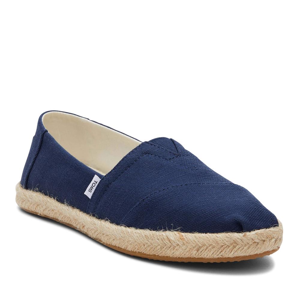 Buty Toms Alpargata Recycled Cotton Rope Espadrille 10019674 - granatowe