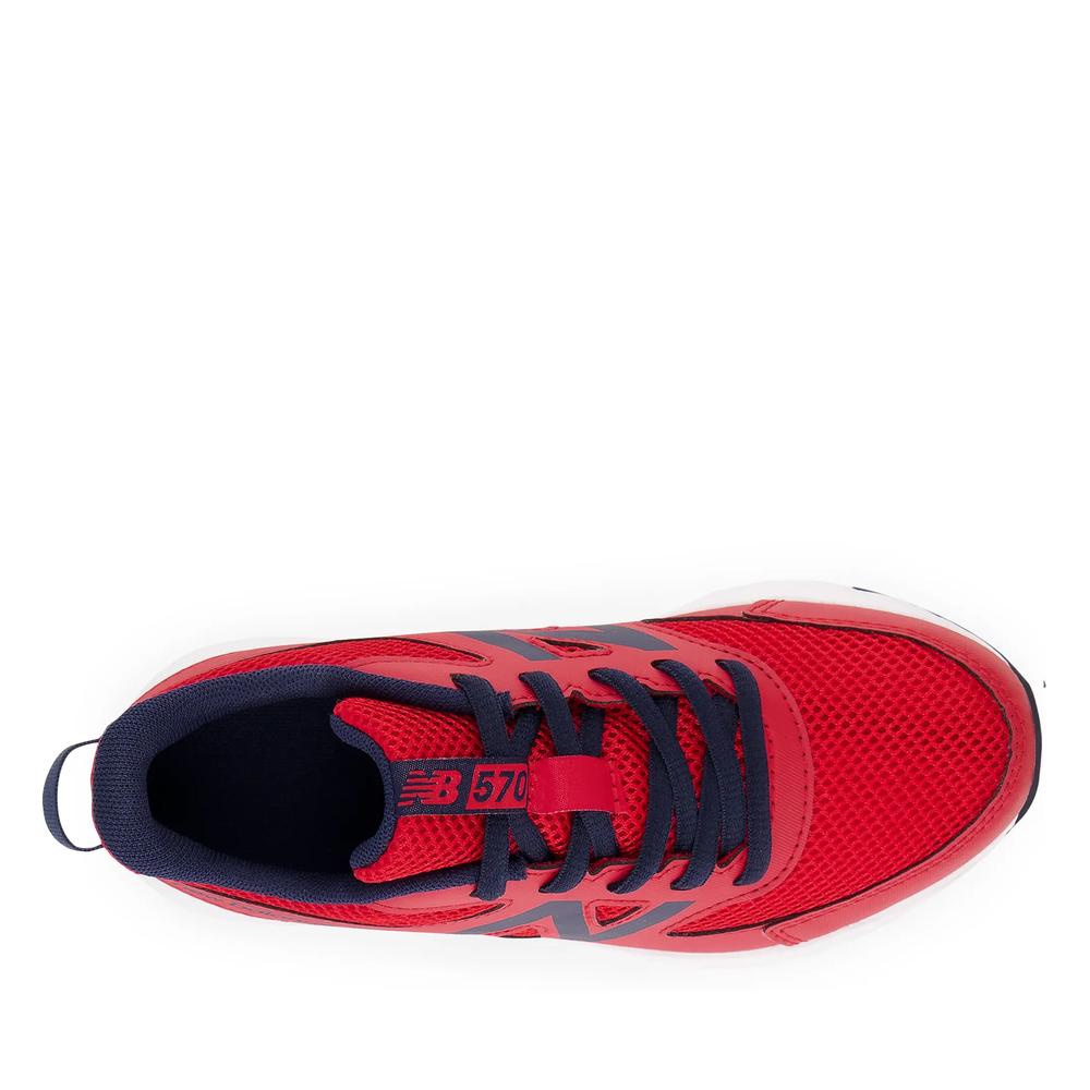 Buty New Balance YK570RN3 - czerwone