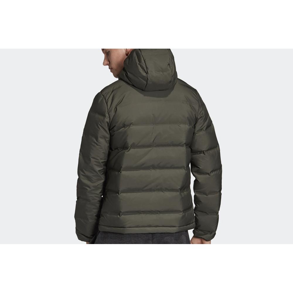 ADIDAS HELIONIC HOODED DOWN JACKET > DZ1427