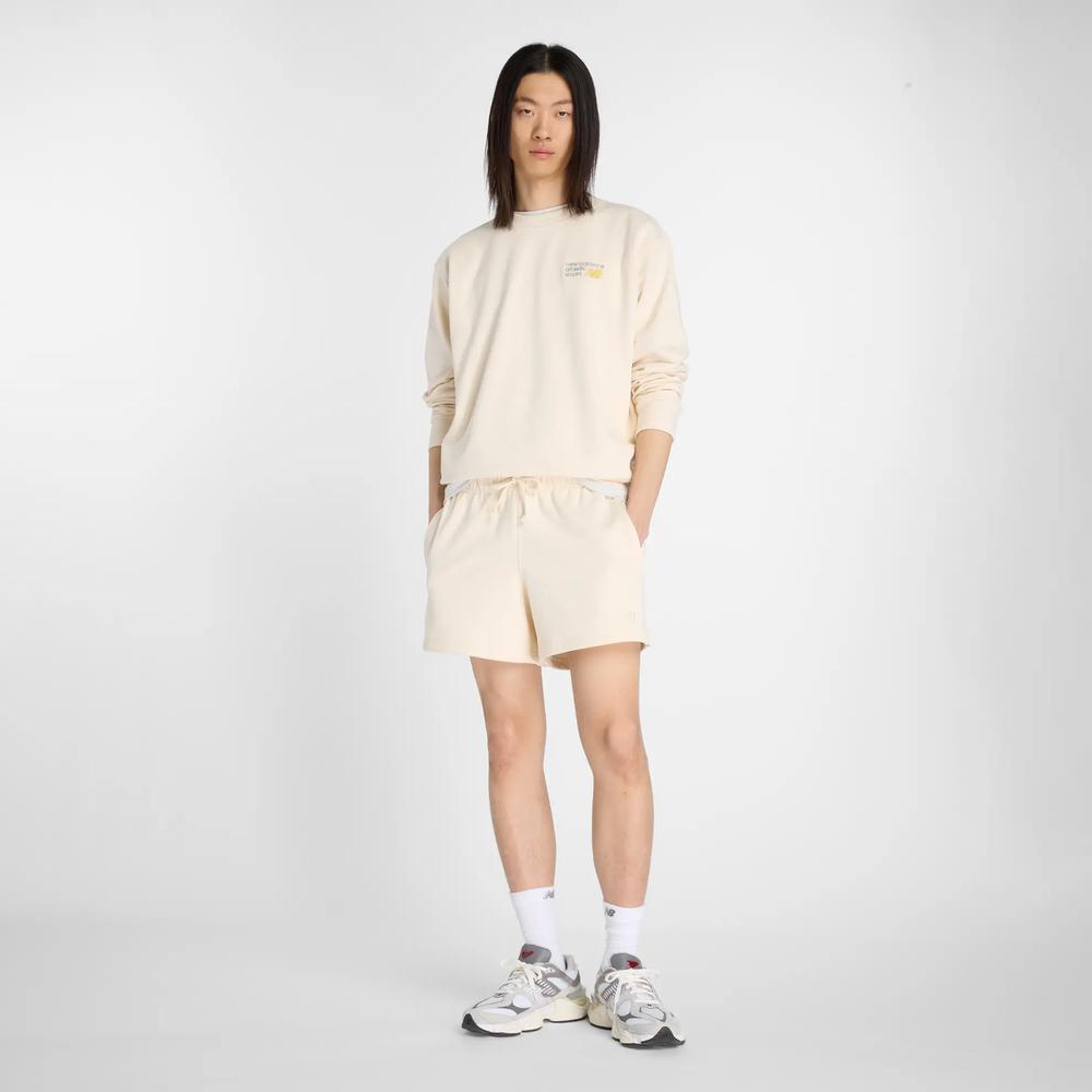 Bluza męska New Balance MT41547PEF - beżowa
