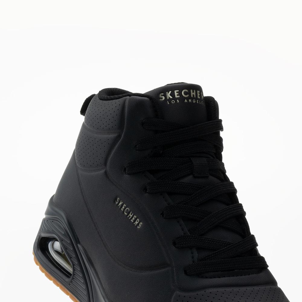Buty damskie Skechers Uno Stand High 177097BBK - czarne