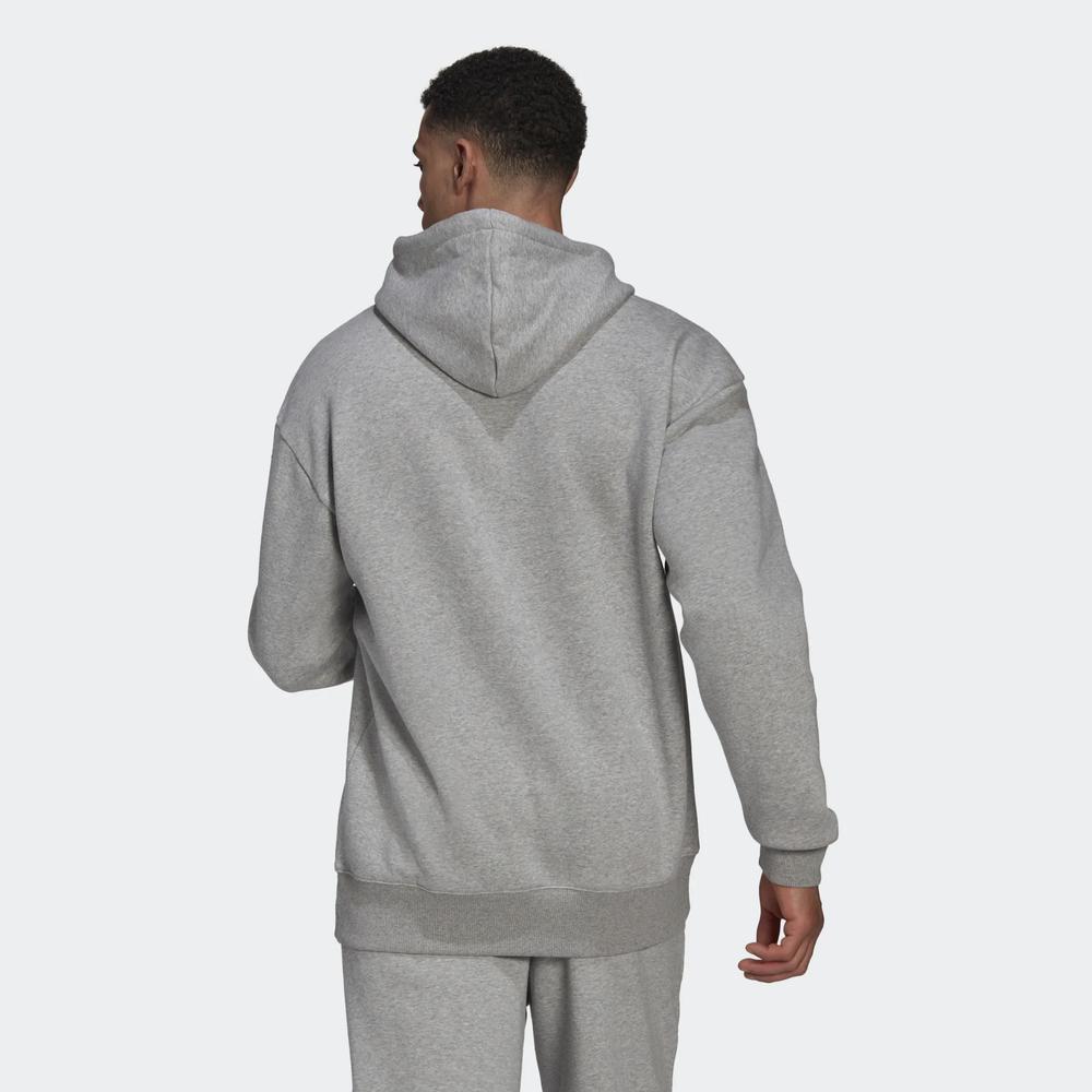 Bluza adidas Essentials Feelvivid Cotton Fleece Drop Shoulder Hoodie HK2830 - szara
