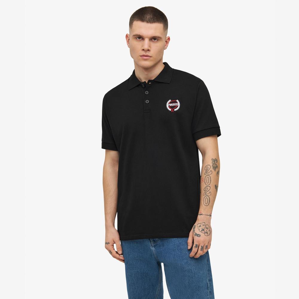 Koszulka Prosto Klasyk Polo Dine KL232MTEE3012 - czarna