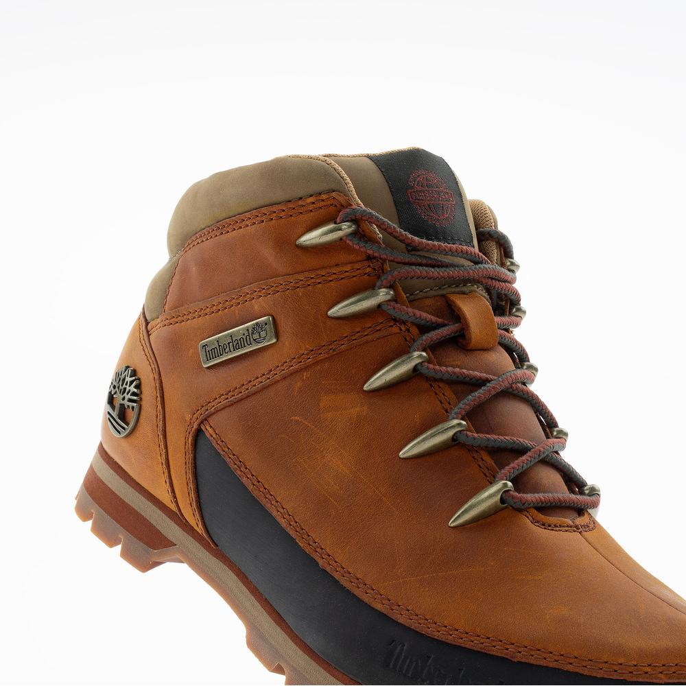 Buty męskie Timberland Euro Sprint Mid Lace A2K84EJD - brązowe