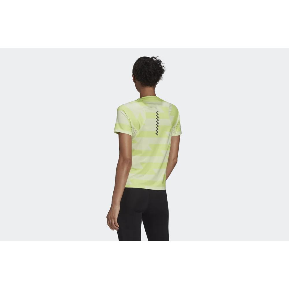 Koszulka adidas Fast Allover Print HD7029 - zielona