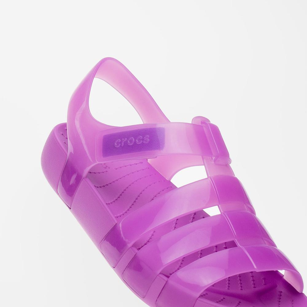 Sandały Crocs Isabella Jelly Sandal 209837-6WQ - różowe