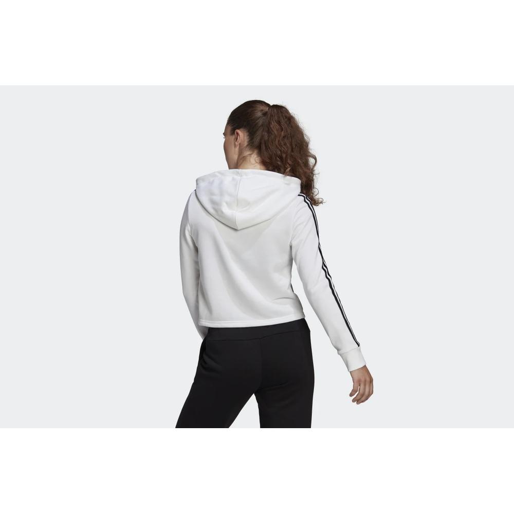 adidas Essentials 3-Stripes Cropped Hoodie > GM5574