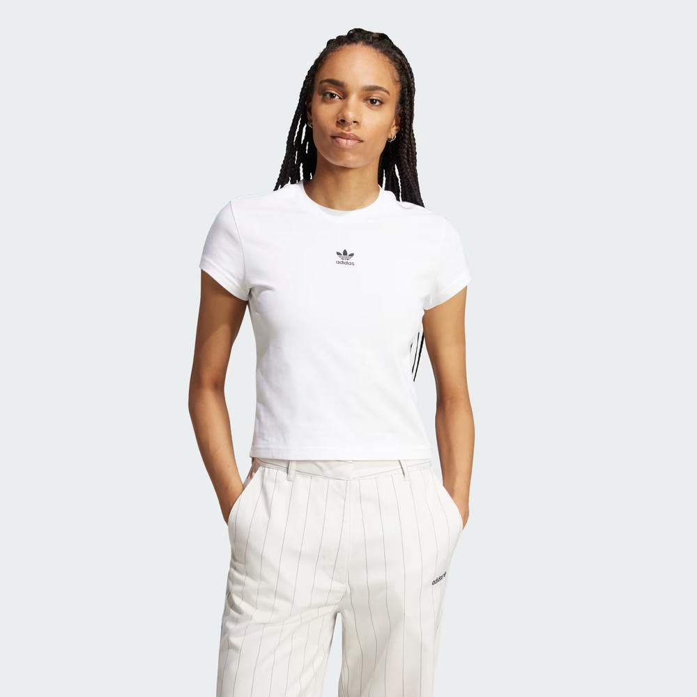 Koszulka adidas Essentials Slim JC8973 - biała