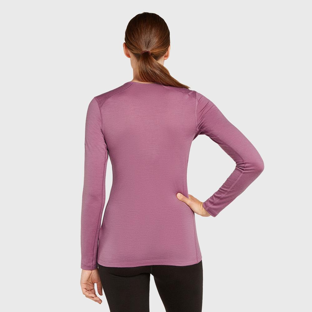 Koszulka Icebreaker Merino 200 Oasis Long Sleeve Crewe Thermal 10437502V1 - różowa