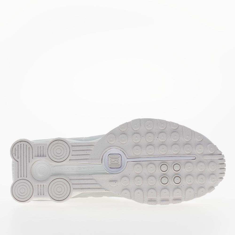 Buty młodzieżowe Nike Shox R4 CW2626-101 - biało-szare