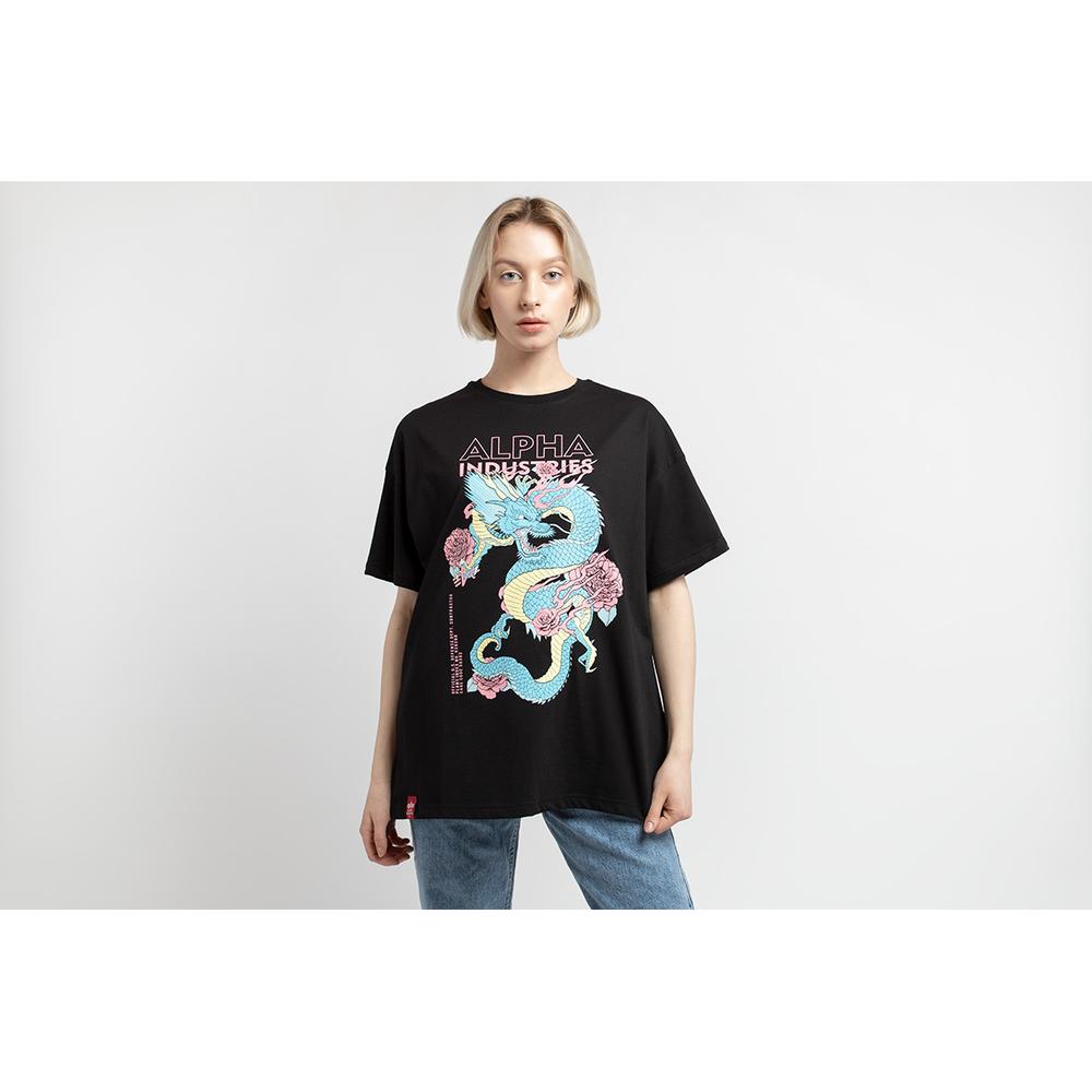 Koszulka Alpha Industries Heritage Dragon 10606403 - czarna