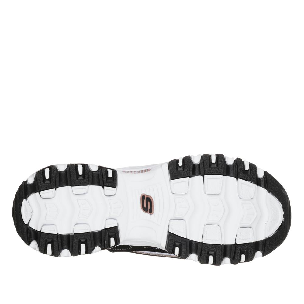 Buty damskie Skechers D'Lites Roam Around 13154BKRG - czarne