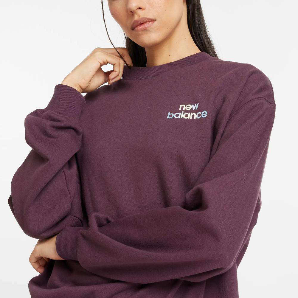 Bluza New Balance WT43559PLN - fioletowa
