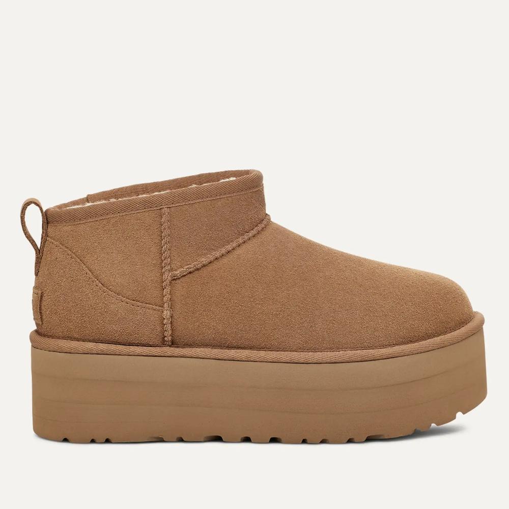 Buty Ugg W Classic Ultra Mini Platform 1135092-CHE - brązowe