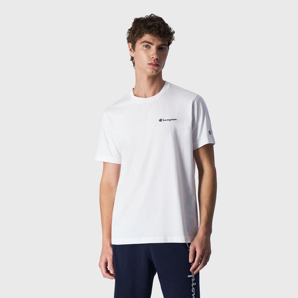 Koszulka Champion Crewneck 219214-WW001 - biała