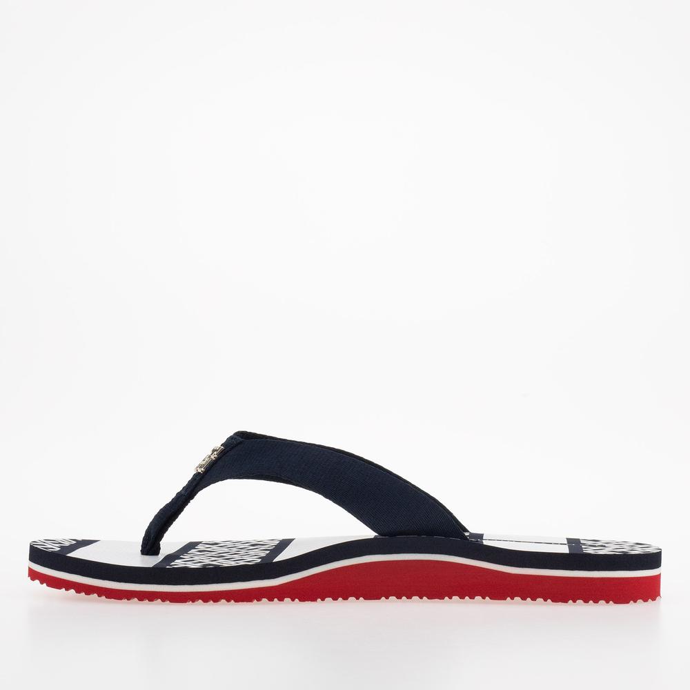 Japonki Tommy Hilfiger Monogram Essential FW0FW07162-0GY - granatowe