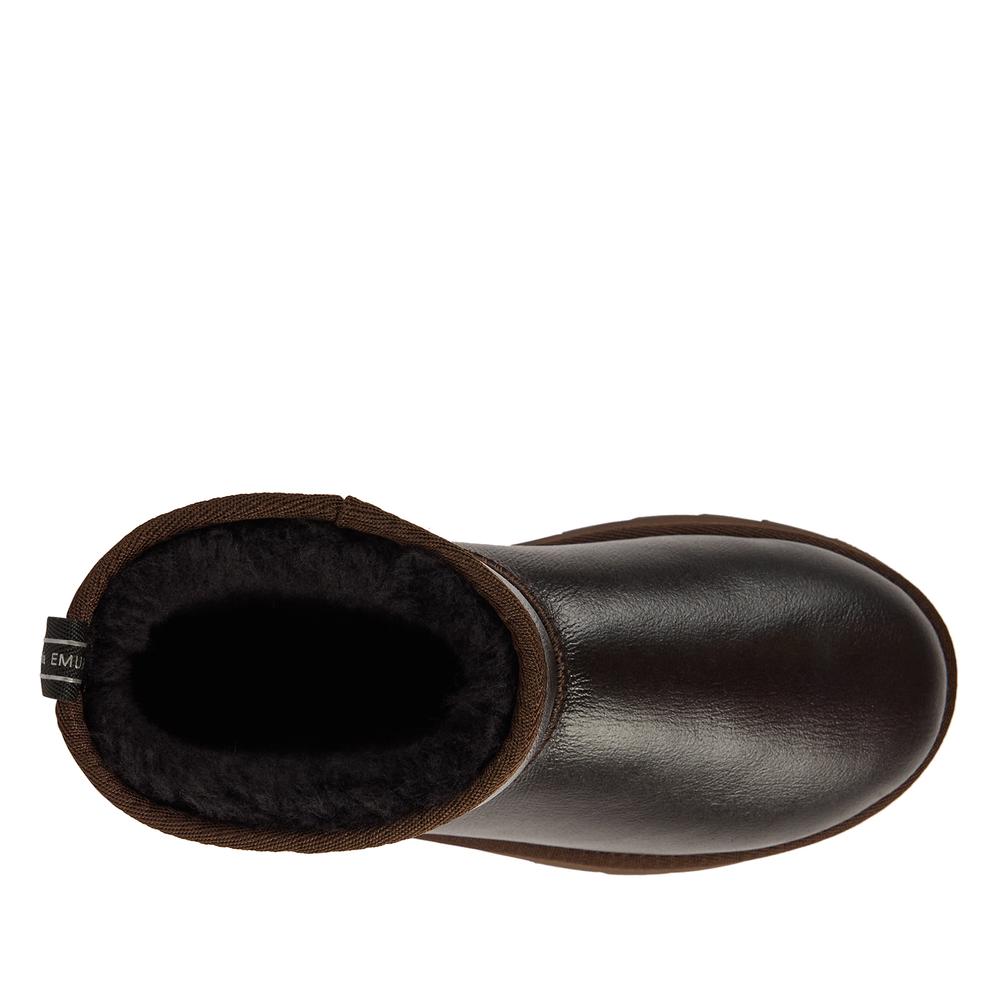 Buty damskie Emu Australia Sharky Mini Town Flatform W13340CHOC - brązowe