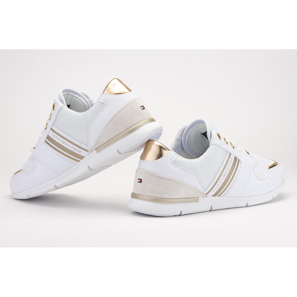 TOMMY HILFIGER LIGHTWEIGHT METALLIC TRAINERS > FW0FW04701-0K7