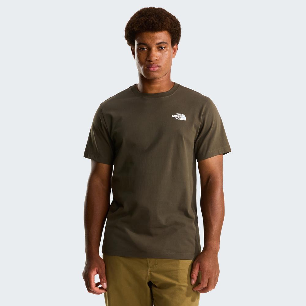 Koszulka męska The North Face Regular Short Graphic 0A8GUW21L1 - brązowa