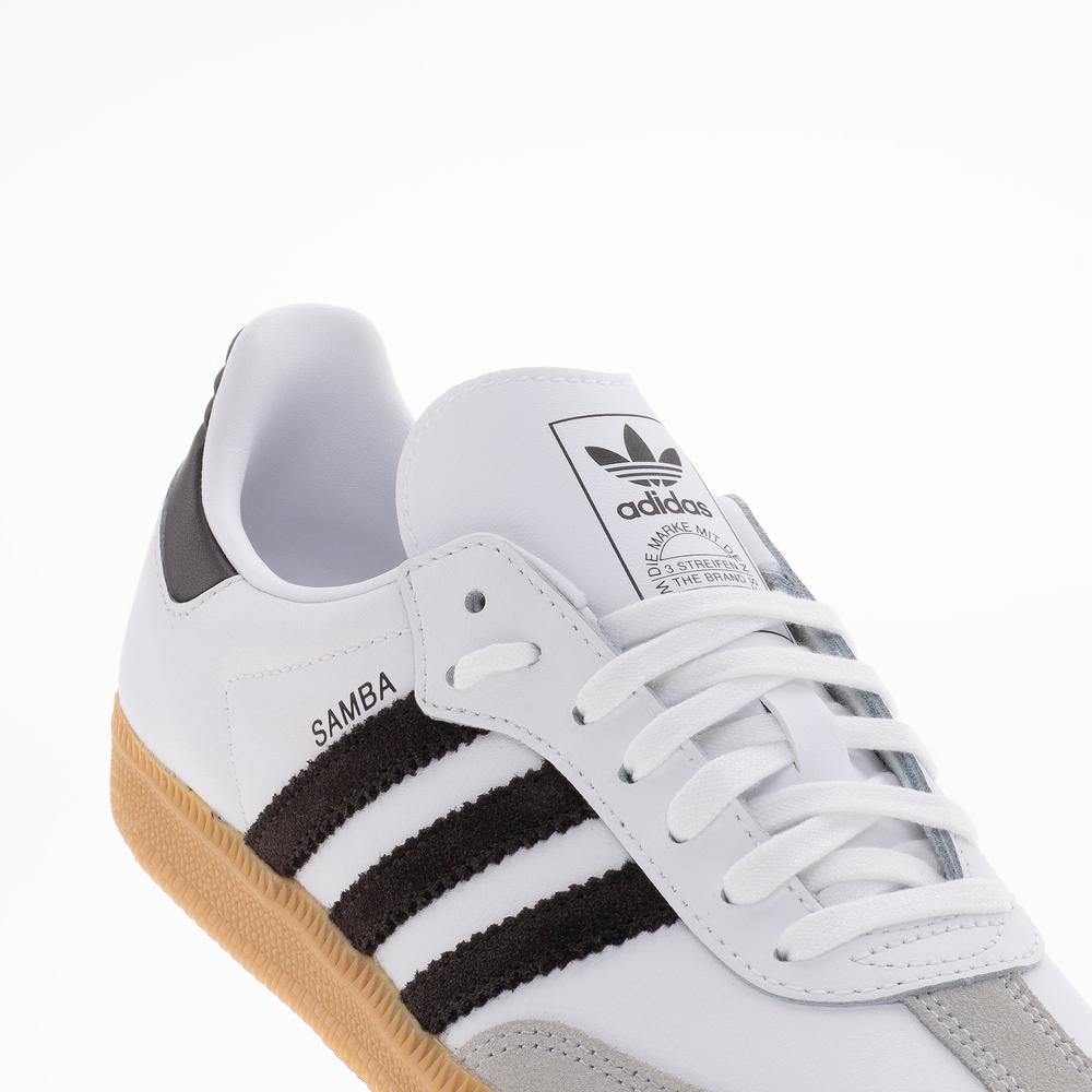 Buty młodzieżowe adidas Originals Samba OG J JQ2020 - białe