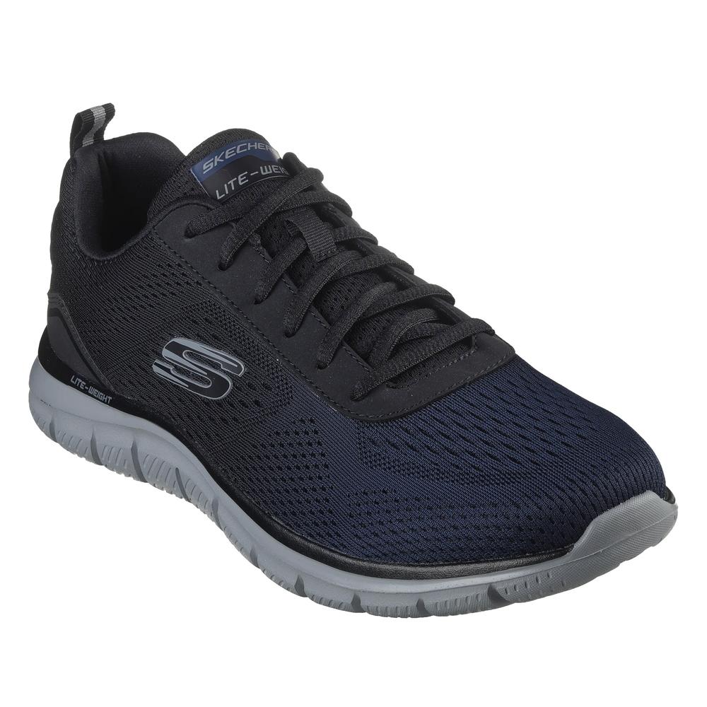 Buty męskie Skechers Track Ripkent 232399NVBK - czarno-granatowe